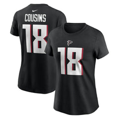 Kirk Cousins  Women's Player Name & Number T-Shirt - Atlanta Falcons