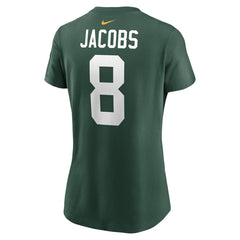 Josh Jacobs  Women's Player Name & Number T-Shirt - Green Bay Packers