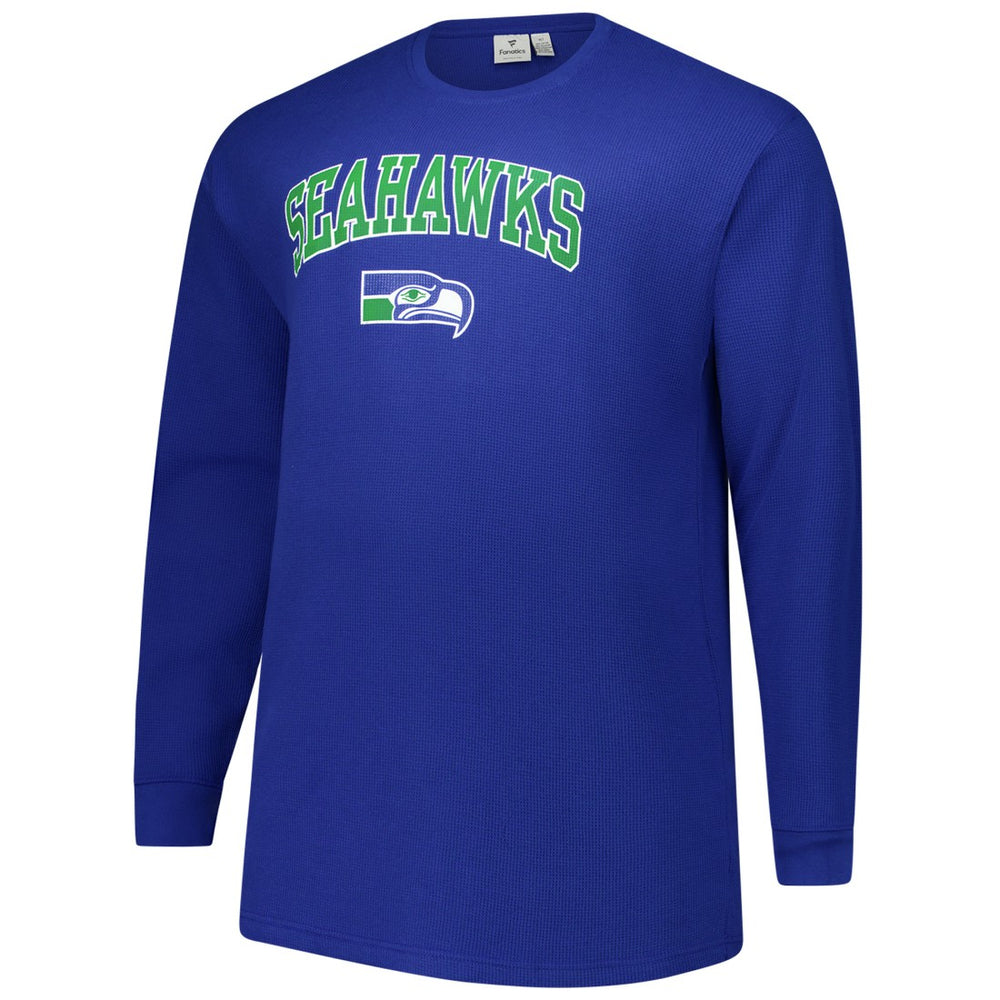 Big & Tall Throwback Thermal Long Sleeve T-Shirt - Seattle Seahawks