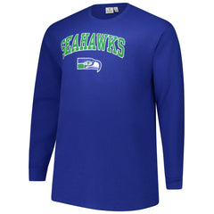 Big & Tall Throwback Thermal Long Sleeve T-Shirt - Seattle Seahawks