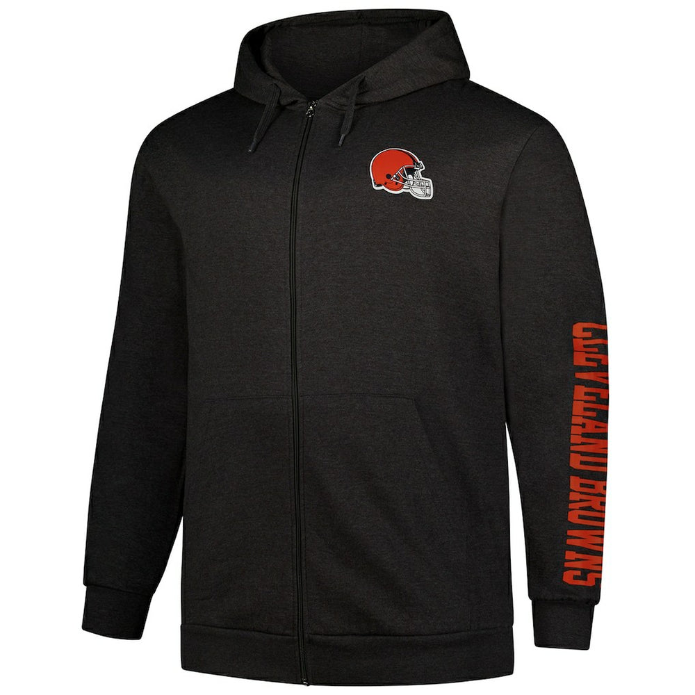 Big & Tall Sleeve Hit Full-Zip Hoodie - Cleveland Browns