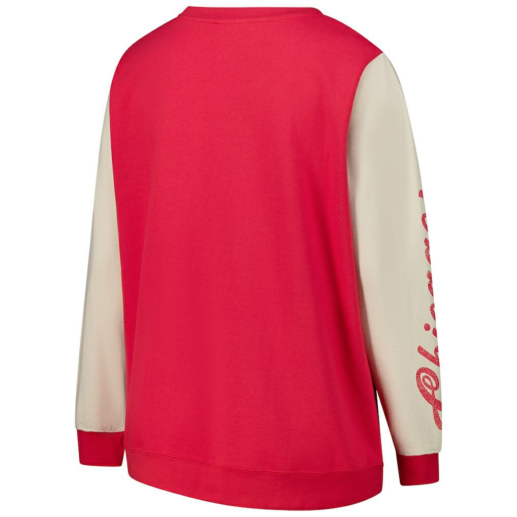 NBA Chicago Bulls '47 Women's Plus Size Oversized Rise Andie Pullover Sweatshirt