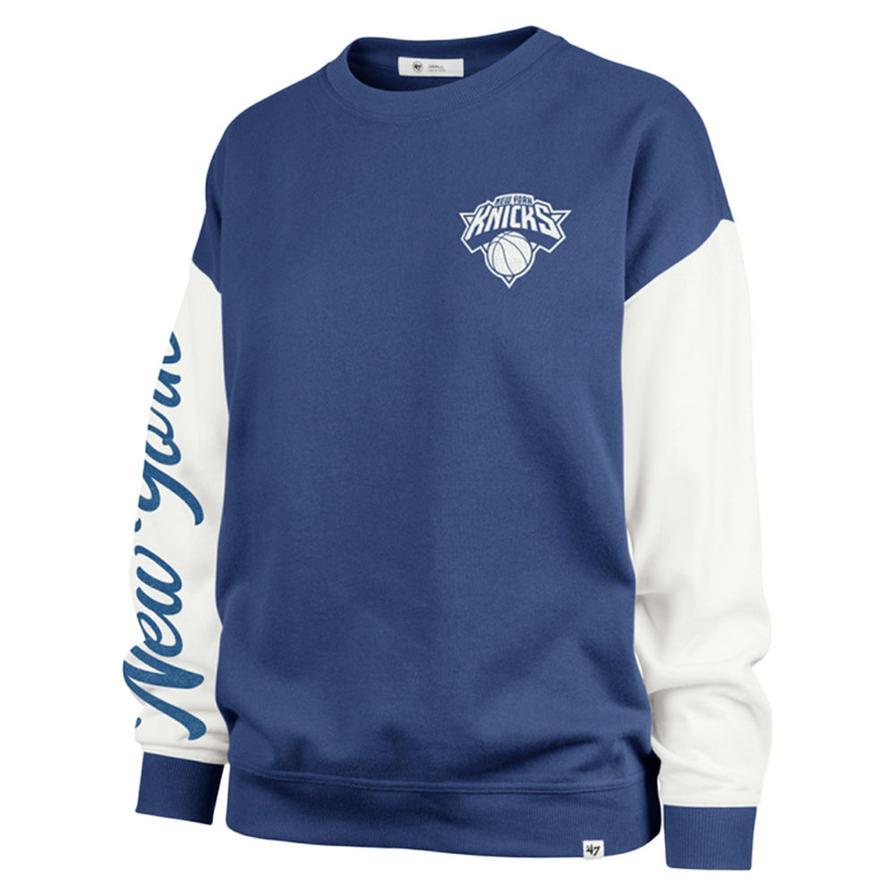 NBA New York Knicks '47 Women's Plus Size Oversized Rise Andie Pullover Sweatshirt