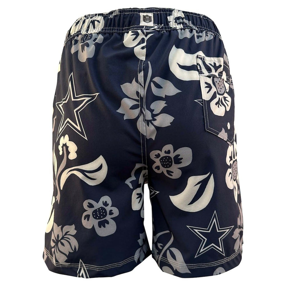 Wes & Willy Youth Floral Volley Swim Trunks - Dallas Cowboys
