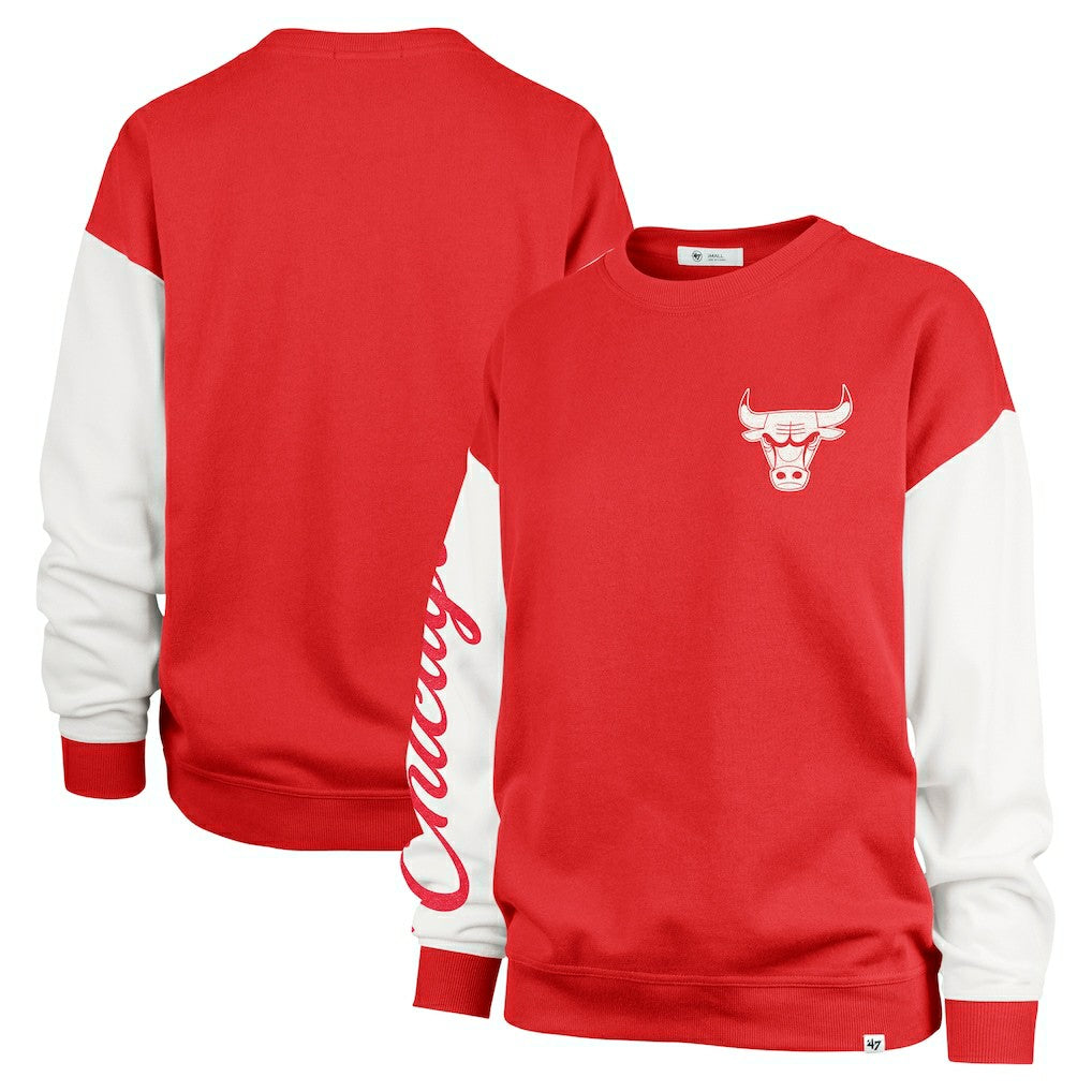 NBA Chicago Bulls '47 Women's Rise Andie Oversized Pullover Sweatshirt