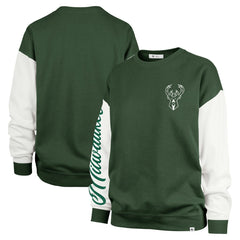 NBA Milwaukee Bucks '47 Women's Rise Andie Oversized Pullover Sweatshirt