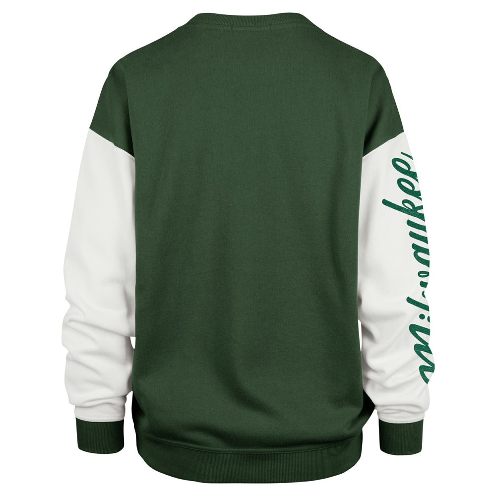 NBA Milwaukee Bucks '47 Women's Rise Andie Oversized Pullover Sweatshirt