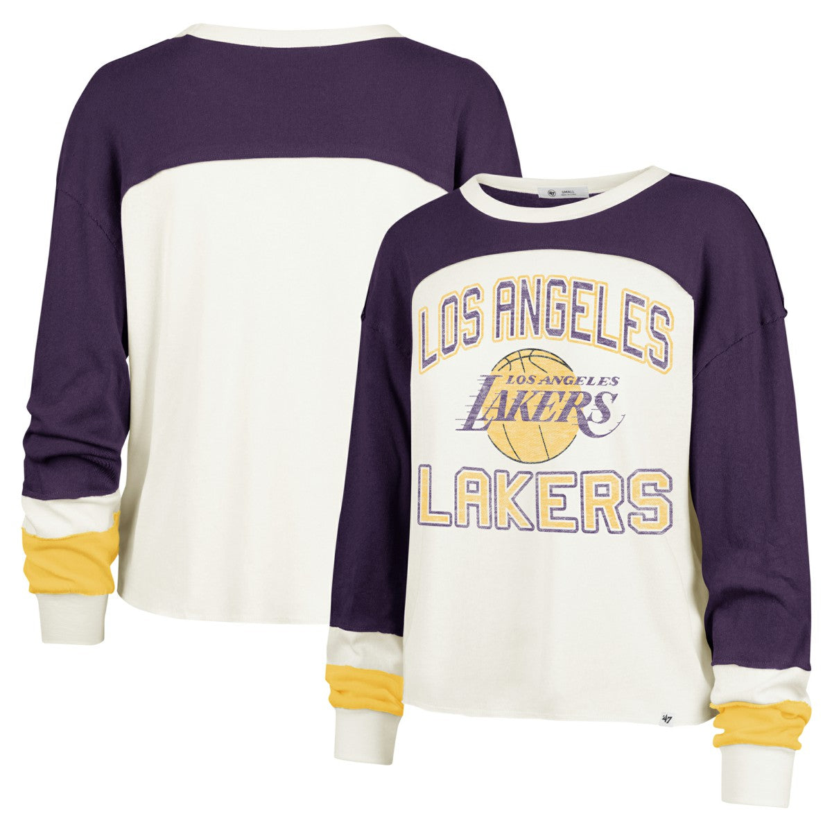 NBA Los Angeles Lakers '47 Women's Curve Raglan Long Sleeve T-Shirt