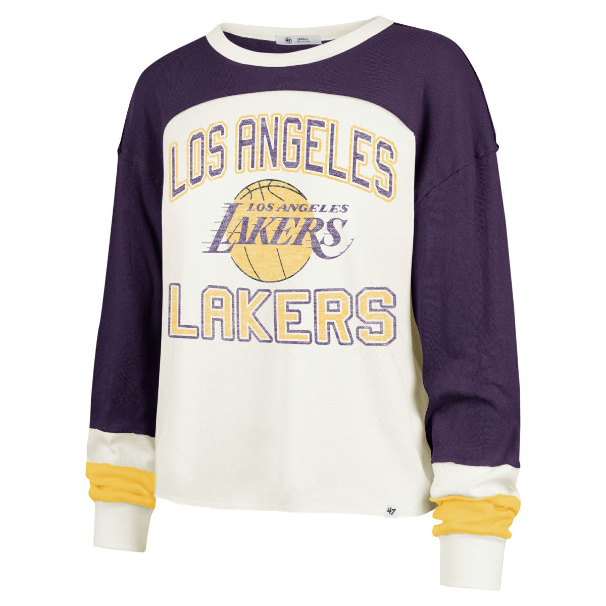 NBA Los Angeles Lakers '47 Women's Curve Raglan Long Sleeve T-Shirt