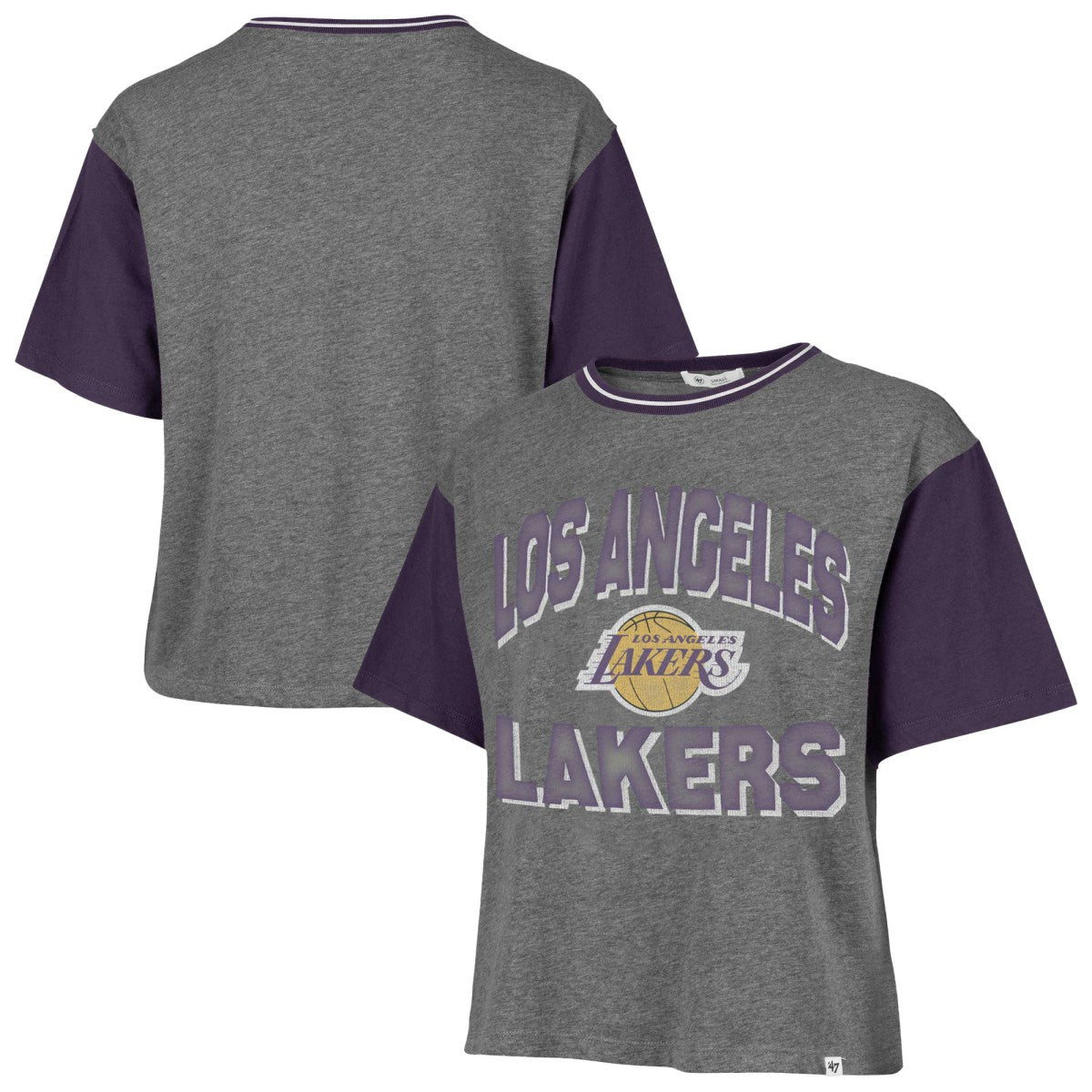 NBA Los Angeles Lakers '47 Women's Rise Clubhouse Ziggy Color Block T-Shirt