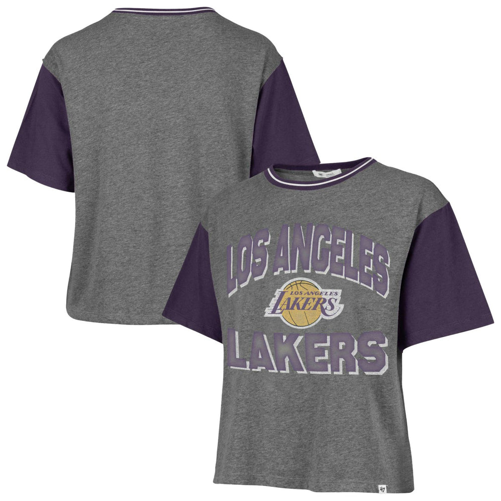NBA Los Angeles Lakers '47 Women's Rise Clubhouse Ziggy Color Block T-Shirt