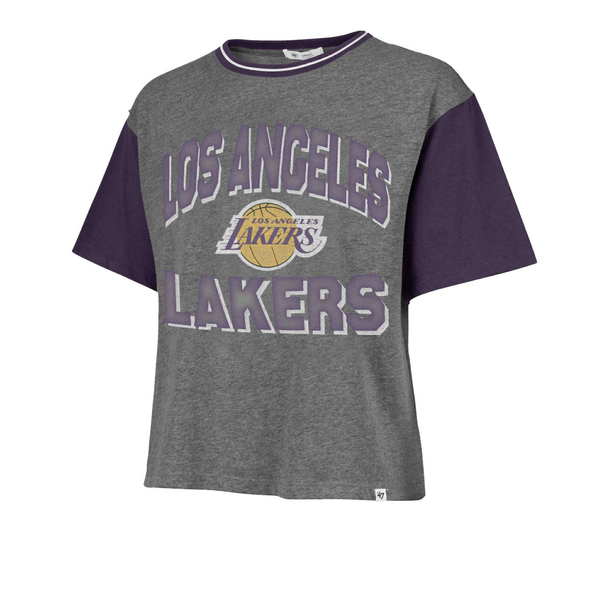 NBA Los Angeles Lakers '47 Women's Rise Clubhouse Ziggy Color Block T-Shirt