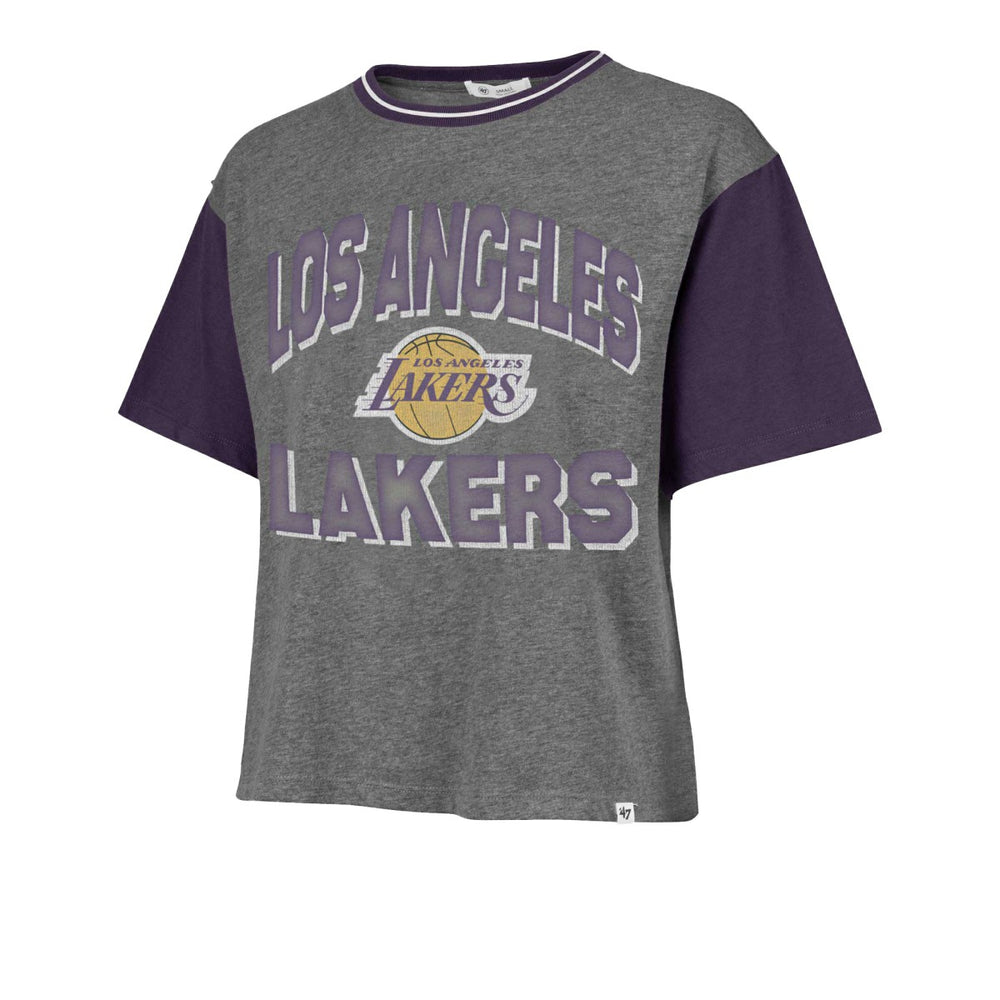 NBA Los Angeles Lakers '47 Women's Rise Clubhouse Ziggy Color Block T-Shirt