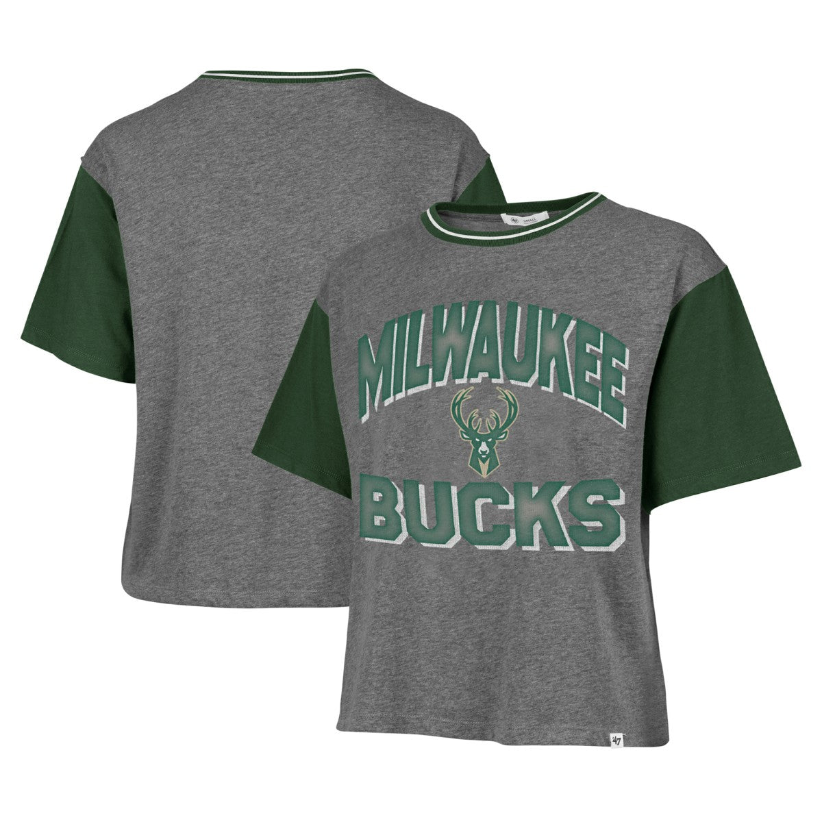 NBA Milwaukee Bucks '47 Women's Rise Clubhouse Ziggy Color Block T-Shirt