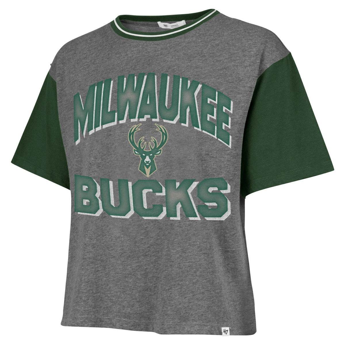 NBA Milwaukee Bucks '47 Women's Rise Clubhouse Ziggy Color Block T-Shirt