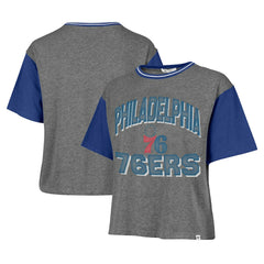 NBA Philadelphia 76ers '47 Women's Rise Clubhouse Ziggy Color Block T-Shirt