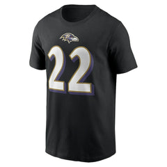 Derrick Henry  Player Name & Number T-Shirt - Baltimore Ravens