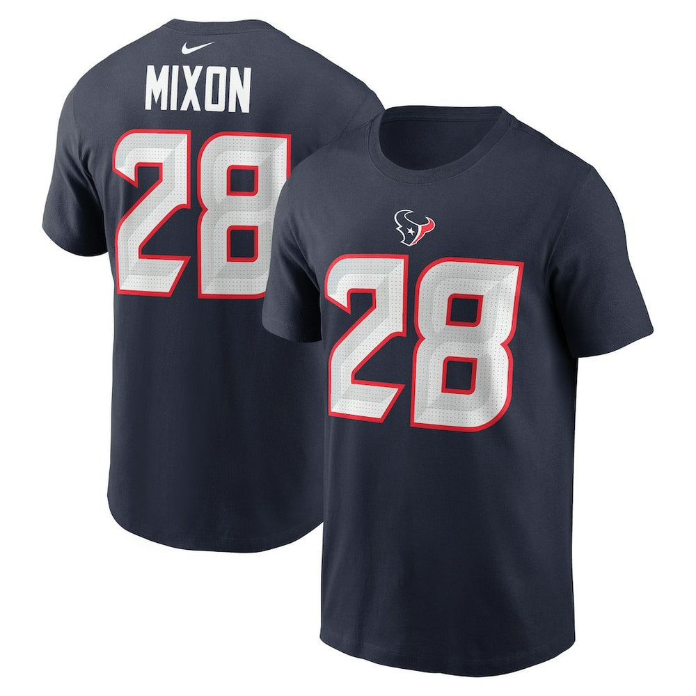 Joe Mixon  Player Name & Number T-Shirt - Houston Texans