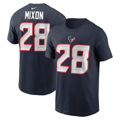 Joe Mixon  Player Name & Number T-Shirt - Houston Texans