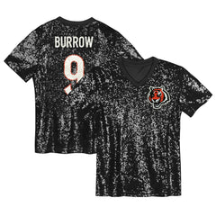 Joe Burrow  Women's Player Name & Number V-Neck Fashion Jersey - Cincinnati Bengals