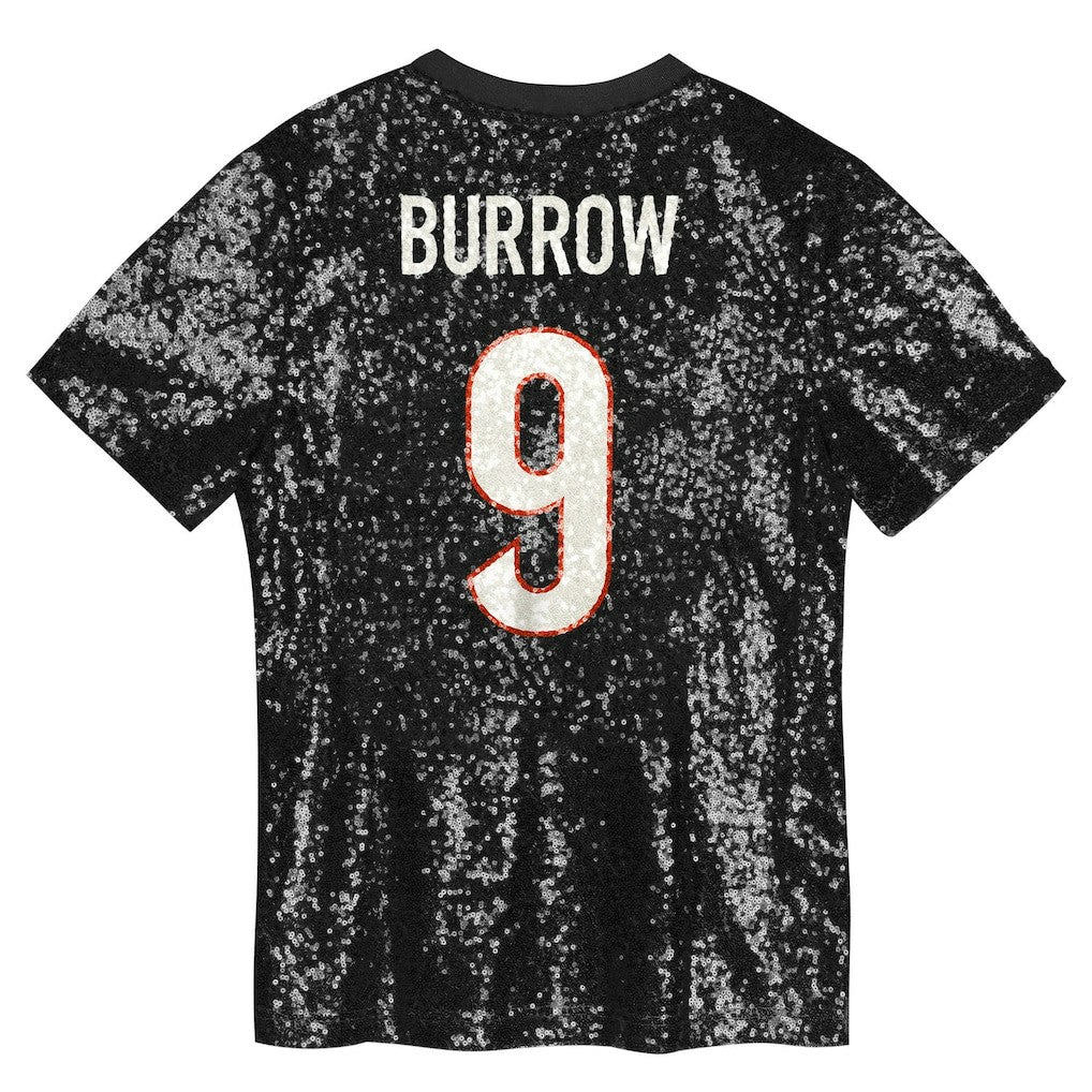 Joe Burrow  Women's Player Name & Number V-Neck Fashion Jersey - Cincinnati Bengals