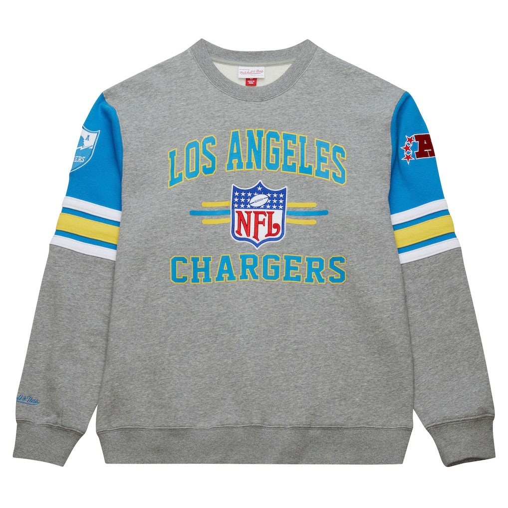 All Over 4.0 Vintage Logo Pullover Sweatshirt - Los Angeles Chargers
