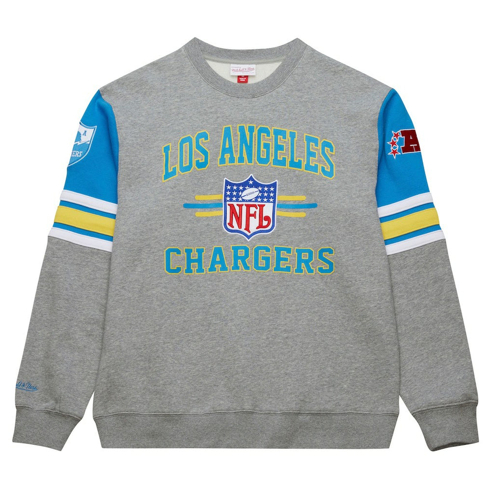 All Over 4.0 Vintage Logo Pullover Sweatshirt - Los Angeles Chargers