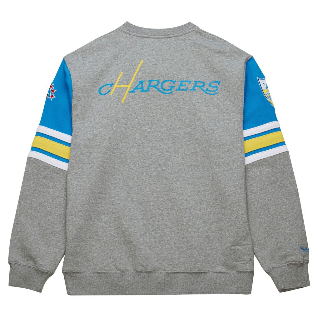 All Over 4.0 Vintage Logo Pullover Sweatshirt - Los Angeles Chargers