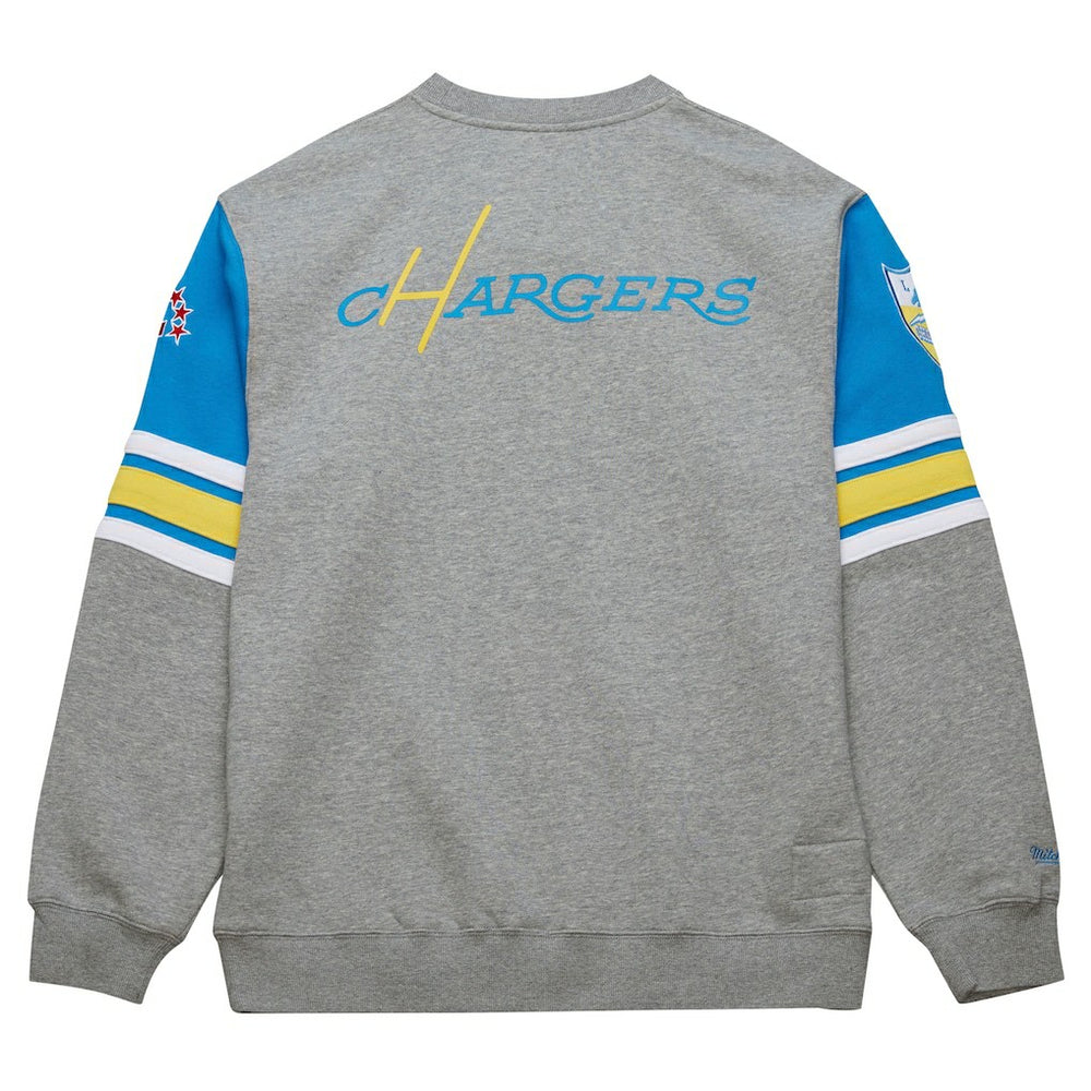 All Over 4.0 Vintage Logo Pullover Sweatshirt - Los Angeles Chargers