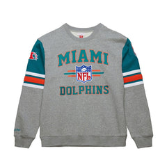 All Over 4.0 Vintage Logo Pullover Sweatshirt - Miami Dolphins