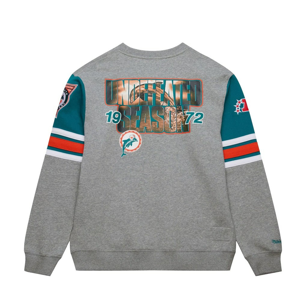 All Over 4.0 Vintage Logo Pullover Sweatshirt - Miami Dolphins