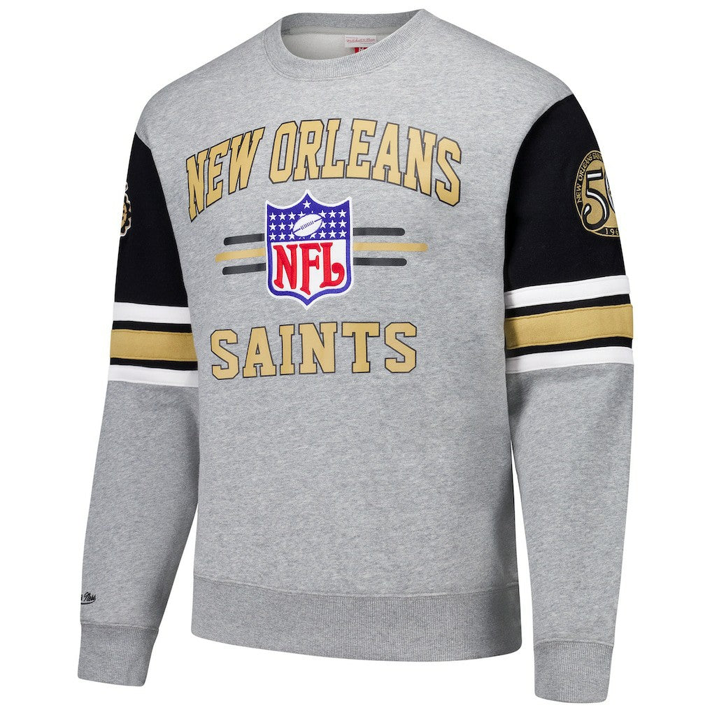 All Over 4.0 Vintage Logo Pullover Sweatshirt - New Orleans Saints