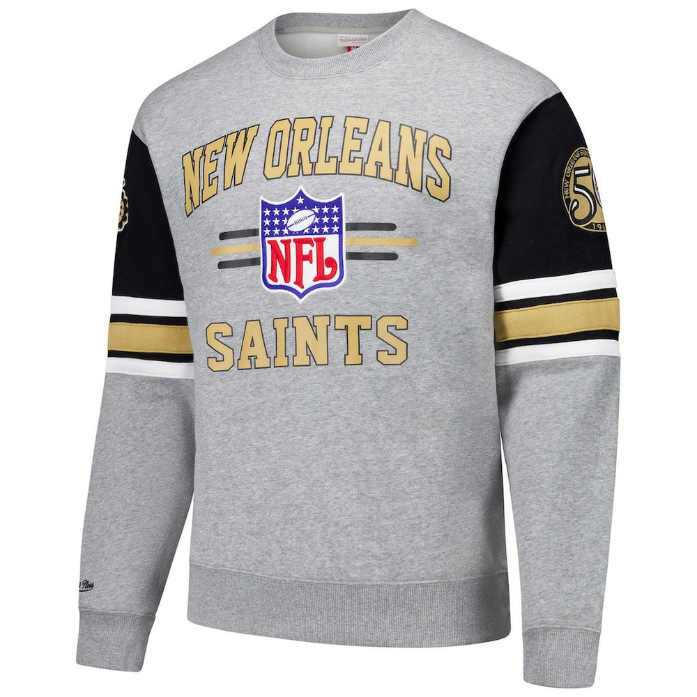 All Over 4.0 Vintage Logo Pullover Sweatshirt - New Orleans Saints