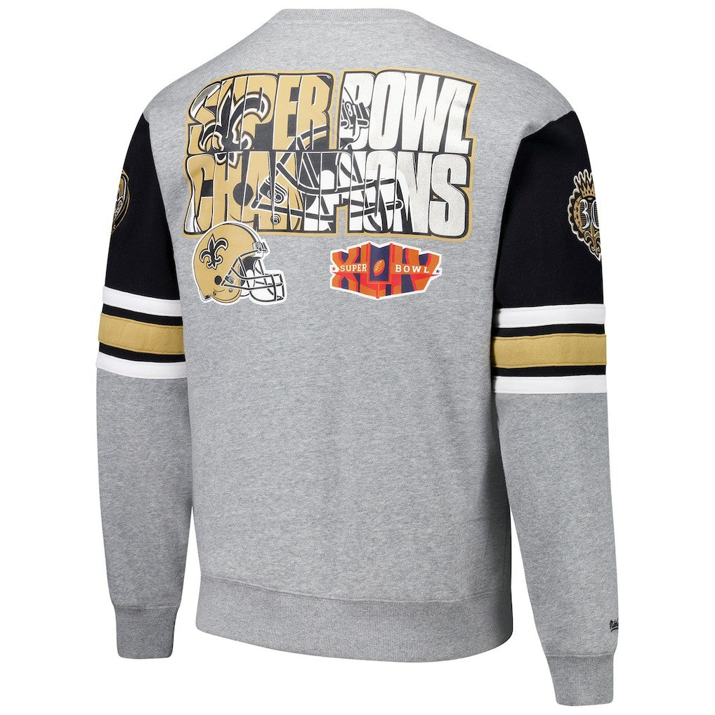All Over 4.0 Vintage Logo Pullover Sweatshirt - New Orleans Saints