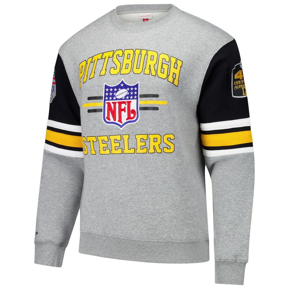 All Over 4.0 Vintage Logo Pullover Sweatshirt - Pittsburgh Steelers