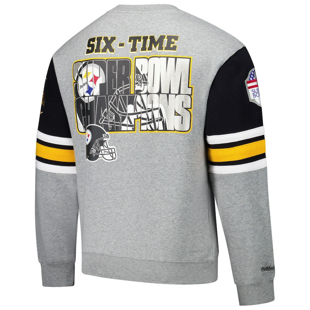 All Over 4.0 Vintage Logo Pullover Sweatshirt - Pittsburgh Steelers