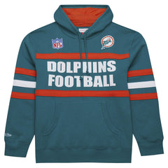 Vintage Logo Head Coach Fleece Pullover Hoodie - Miami Dolphins