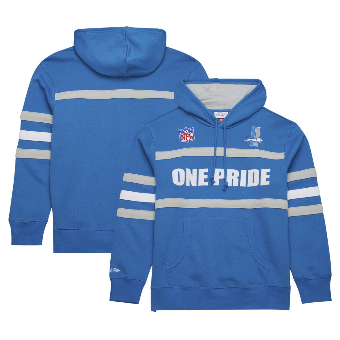 Vintage Logo Head Coach Fleece Pullover Hoodie - Detroit Lions