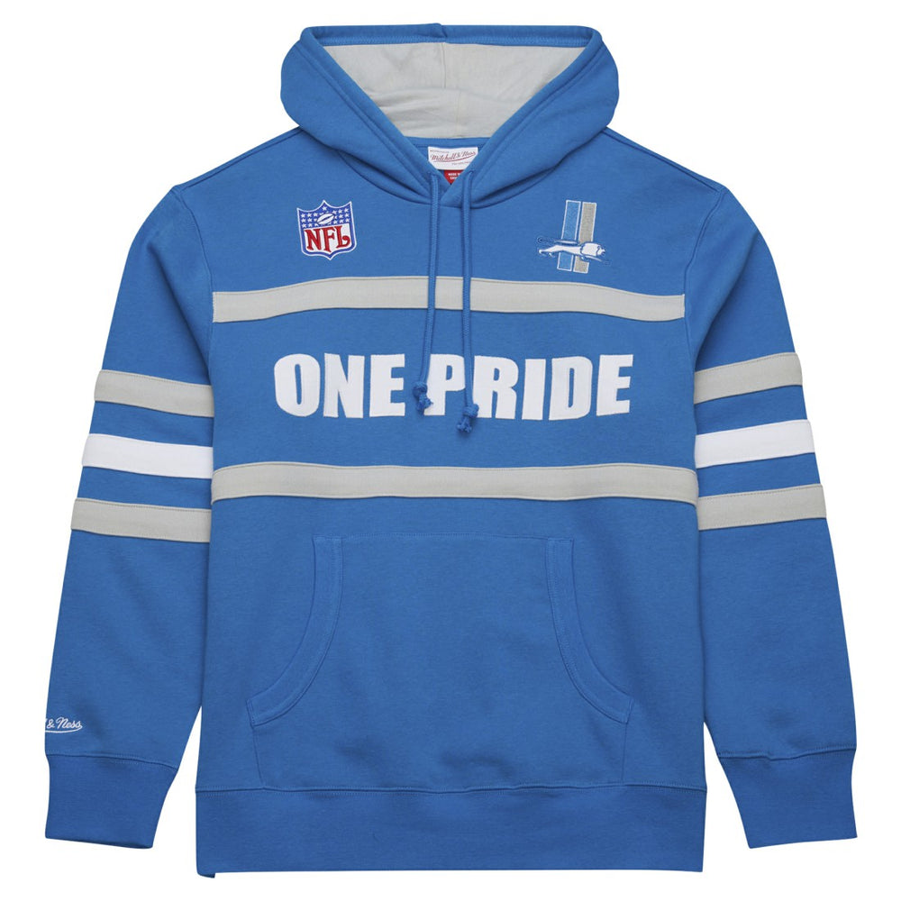 Vintage Logo Head Coach Fleece Pullover Hoodie - Detroit Lions