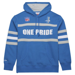 Vintage Logo Head Coach Fleece Pullover Hoodie - Detroit Lions