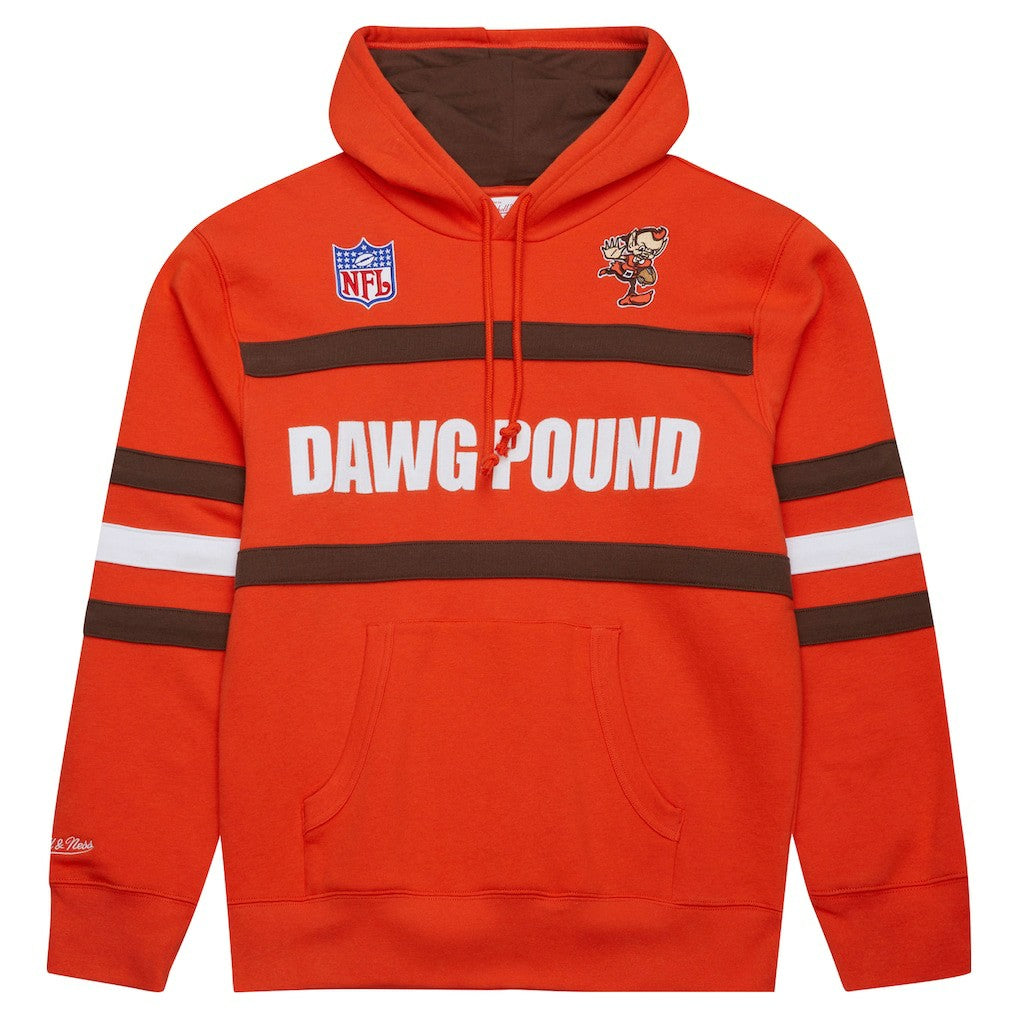 Vintage Logo Head Coach Fleece Pullover Hoodie - Cleveland Browns