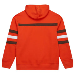 Vintage Logo Head Coach Fleece Pullover Hoodie - Cleveland Browns