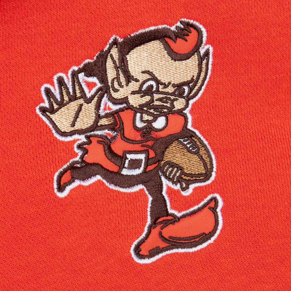 Vintage Logo Head Coach Fleece Pullover Hoodie - Cleveland Browns