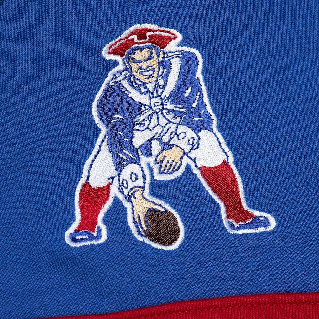 Vintage Logo Head Coach Fleece Pullover Hoodie - New England Patriots