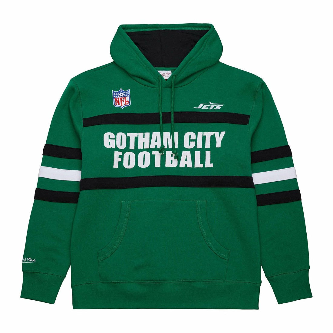 Vintage Logo Head Coach Fleece Pullover Hoodie - New York Jets