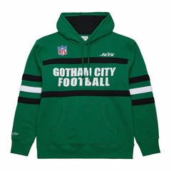 Vintage Logo Head Coach Fleece Pullover Hoodie - New York Jets
