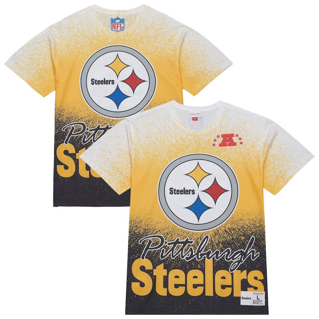 Team Burst Vintage Logo T-Shirt - Pittsburgh Steelers