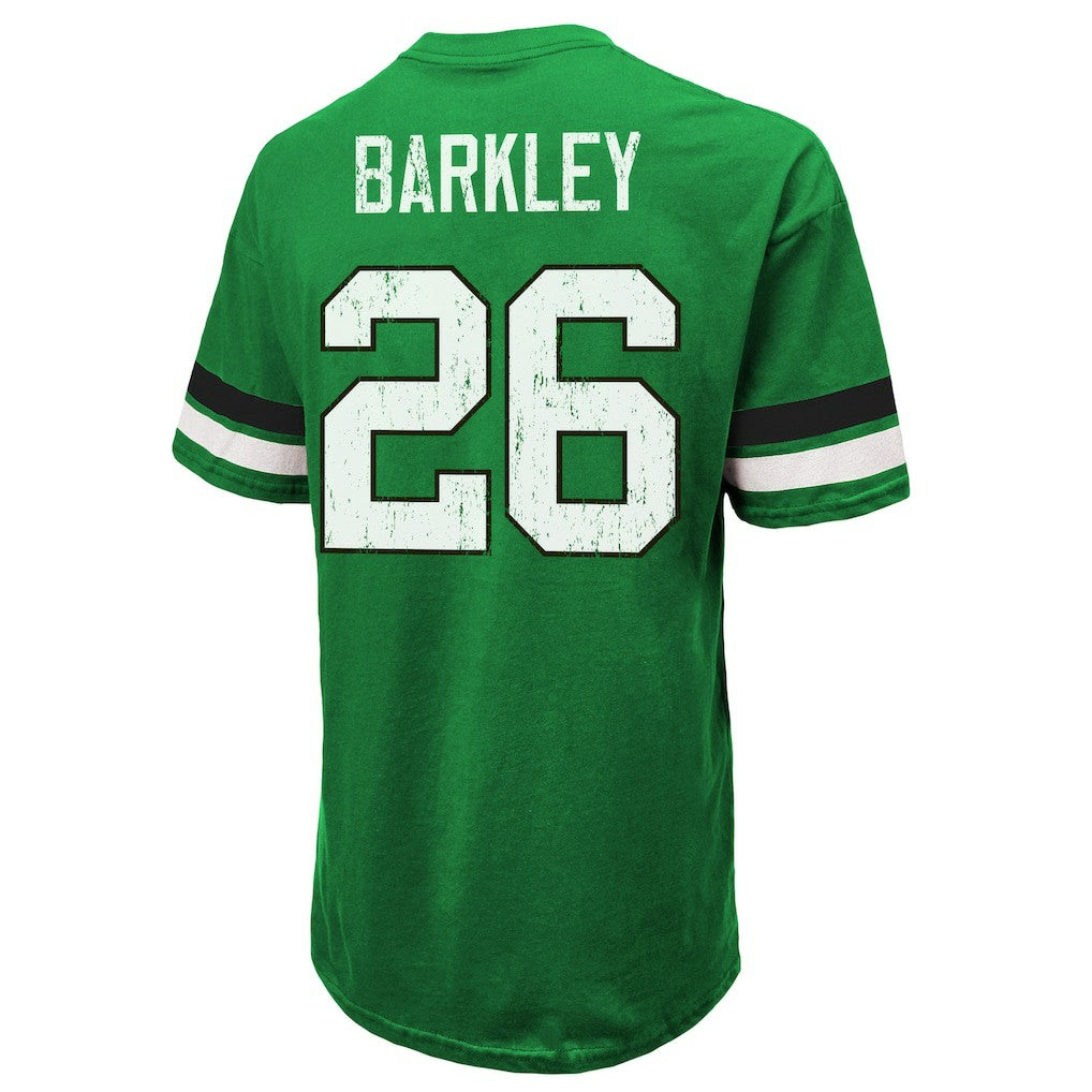 Saquon Barkley  Majestic Threads Name & Number Oversized T-Shirt - Philadelphia Eagles