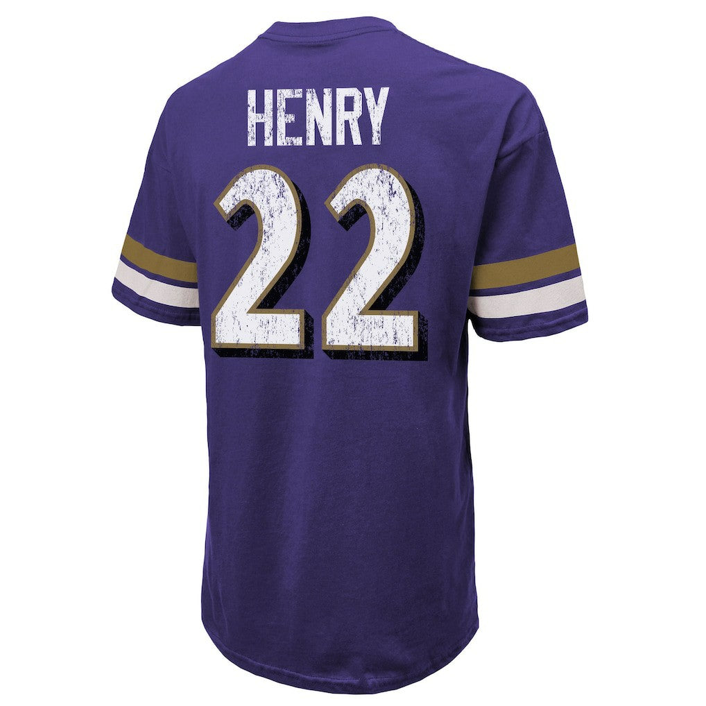 Derrick Henry  Majestic Threads Name & Number Oversized T-Shirt - Baltimore Ravens