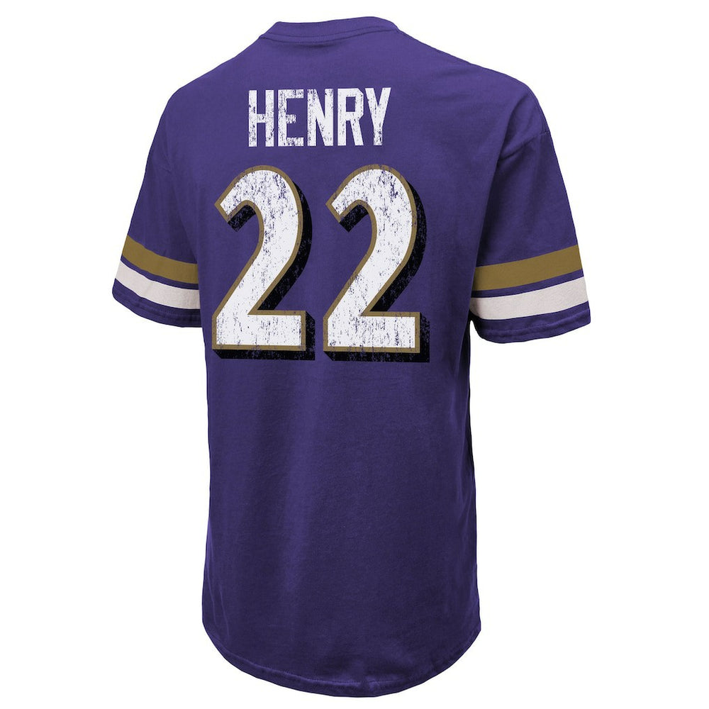 Derrick Henry  Majestic Threads Name & Number Oversized T-Shirt - Baltimore Ravens